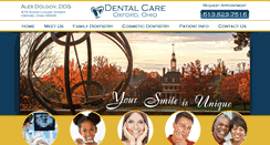 Desktop Screenshot of oxfordhealthcentereddentistry.com